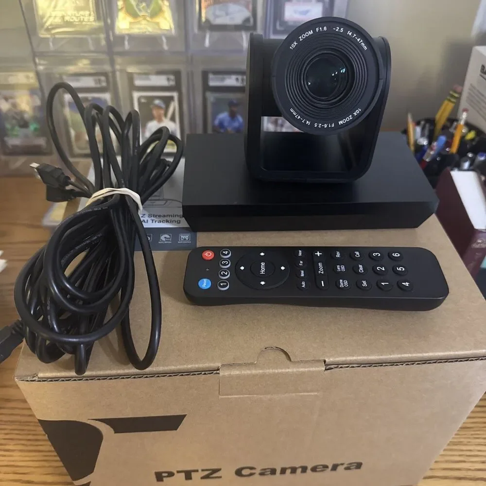 Workstream PTZ Camera, 1080P, 10x Zoom, Pan, Tilt, Extended USB cable & Remote
